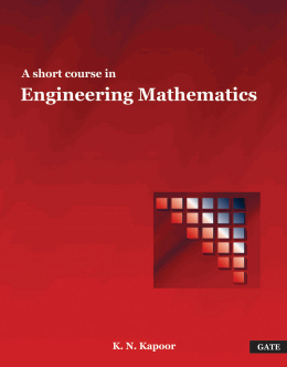 A short course in Engineering Mathematics